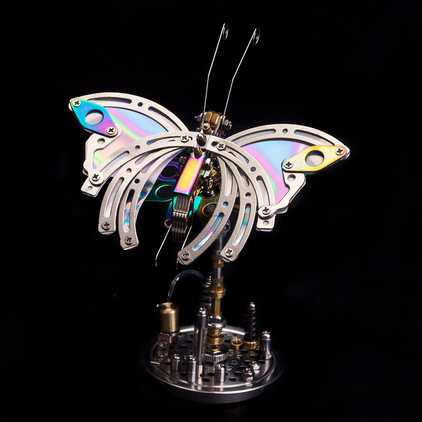 95PCS 3D Metal Assembly Model Mechanical Chaos Butterfly with Base 95PCS 3D Metal Assembly Model Mechanical Chaos Butterfly with Base