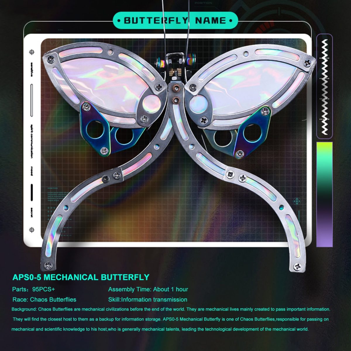 95-Piece 3D Chaos Butterfly Effect Steampunk Model Kit