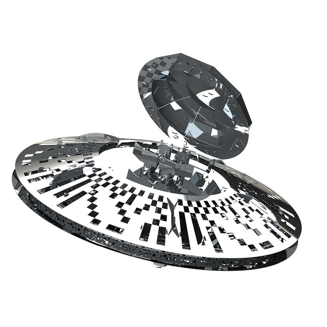 Alien Spaceship Metal Model: DIY Assembly Kits Alien Spaceship Metal Model: DIY Assembly Kits