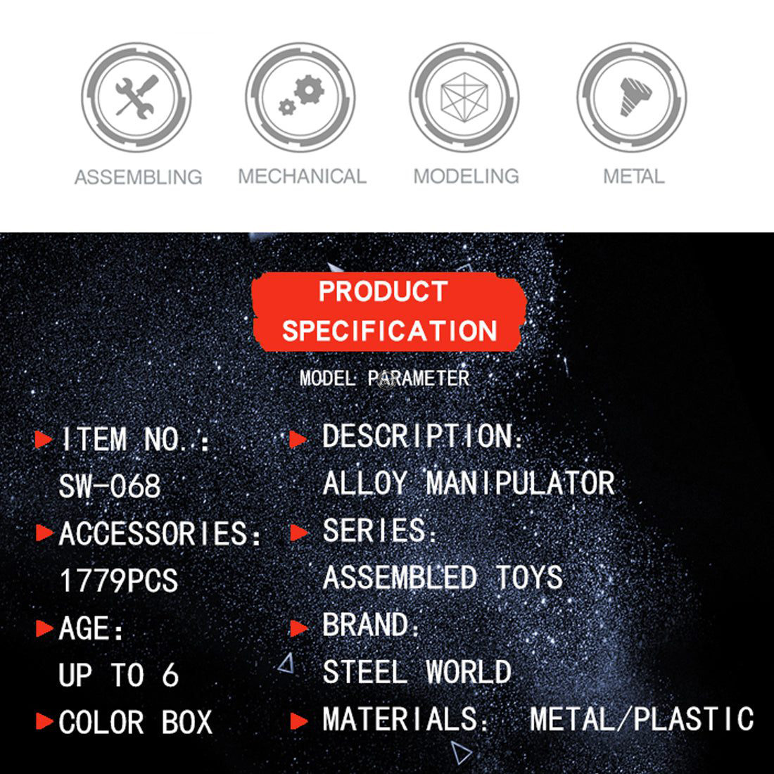 DIY Metal Screw Puzzle Kit with 822 Alloy Manipulator Assembly Pieces for Adults and Kids DIY Metal Screw Puzzle Kit with 822 Alloy Manipulator Assembly Pieces for Adults and Kids