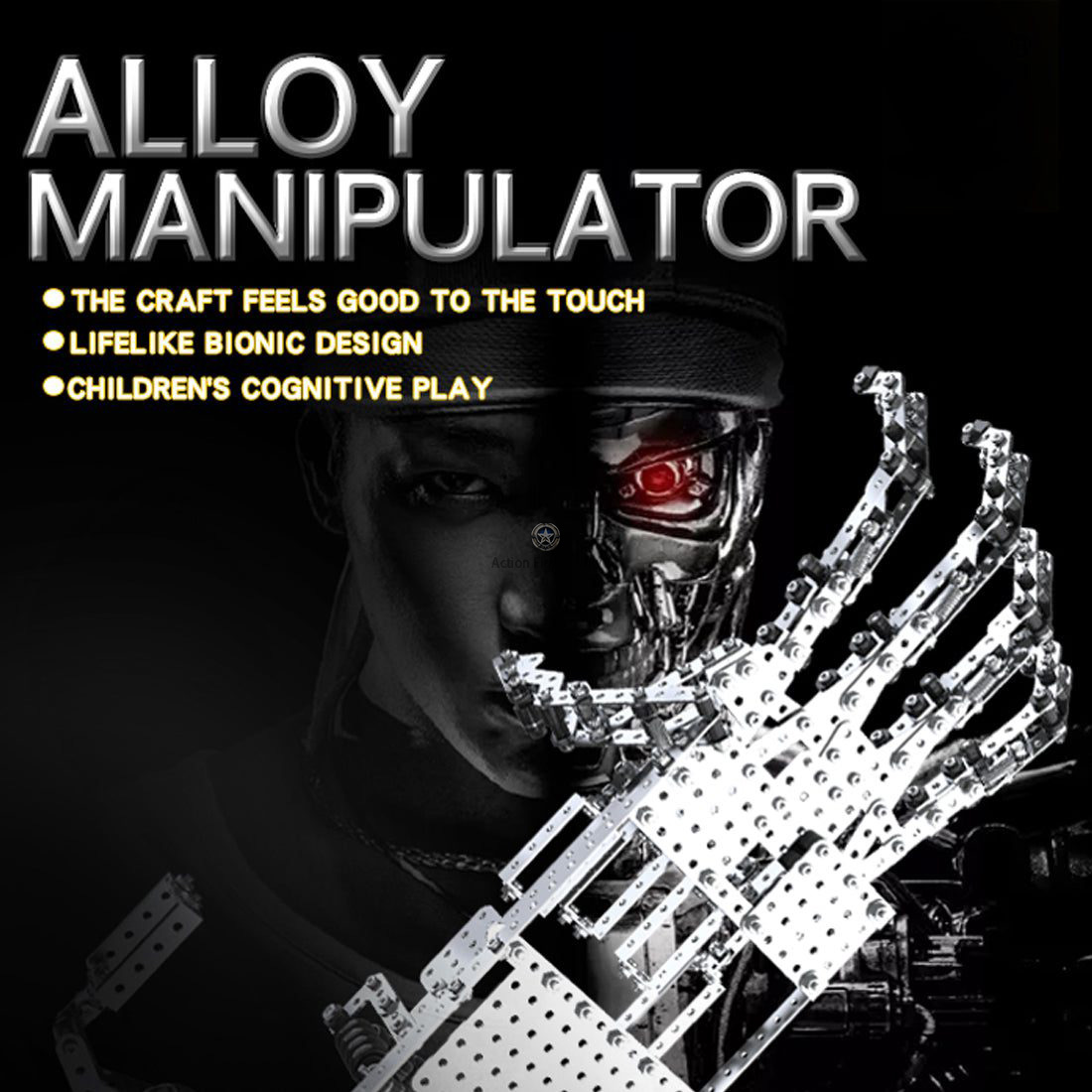DIY Metal Screw Puzzle Kit with 822 Alloy Manipulator Assembly Pieces for Adults and Kids DIY Metal Screw Puzzle Kit with 822 Alloy Manipulator Assembly Pieces for Adults and Kids