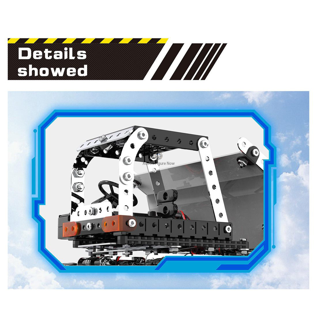 934Pcs 2.4Ghz 10CH Metal RC Tracked Dump Truck Model Puzzle 934Pcs 2.4Ghz 10CH Metal RC Tracked Dump Truck Model Puzzle