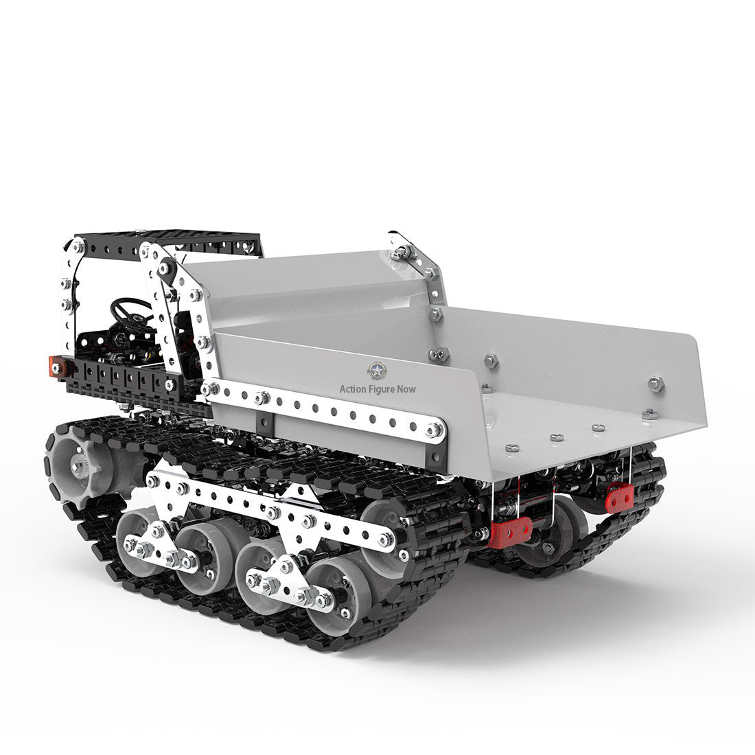 934Pcs 2.4Ghz 10CH Metal RC Tracked Dump Truck Model Puzzle 934Pcs 2.4Ghz 10CH Metal RC Tracked Dump Truck Model Puzzle