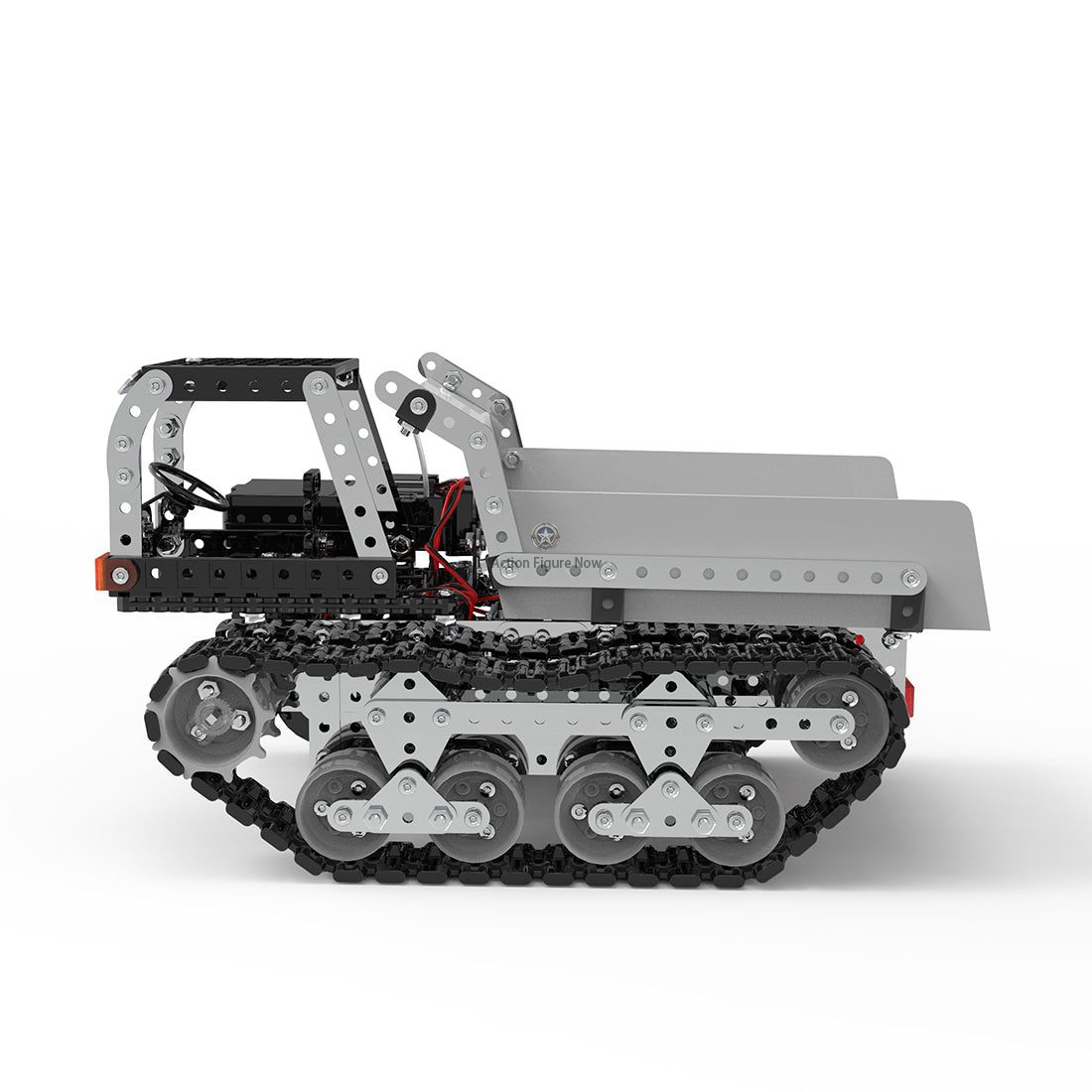 934Pcs 2.4Ghz 10CH Metal RC Tracked Dump Truck Model Puzzle 934Pcs 2.4Ghz 10CH Metal RC Tracked Dump Truck Model Puzzle