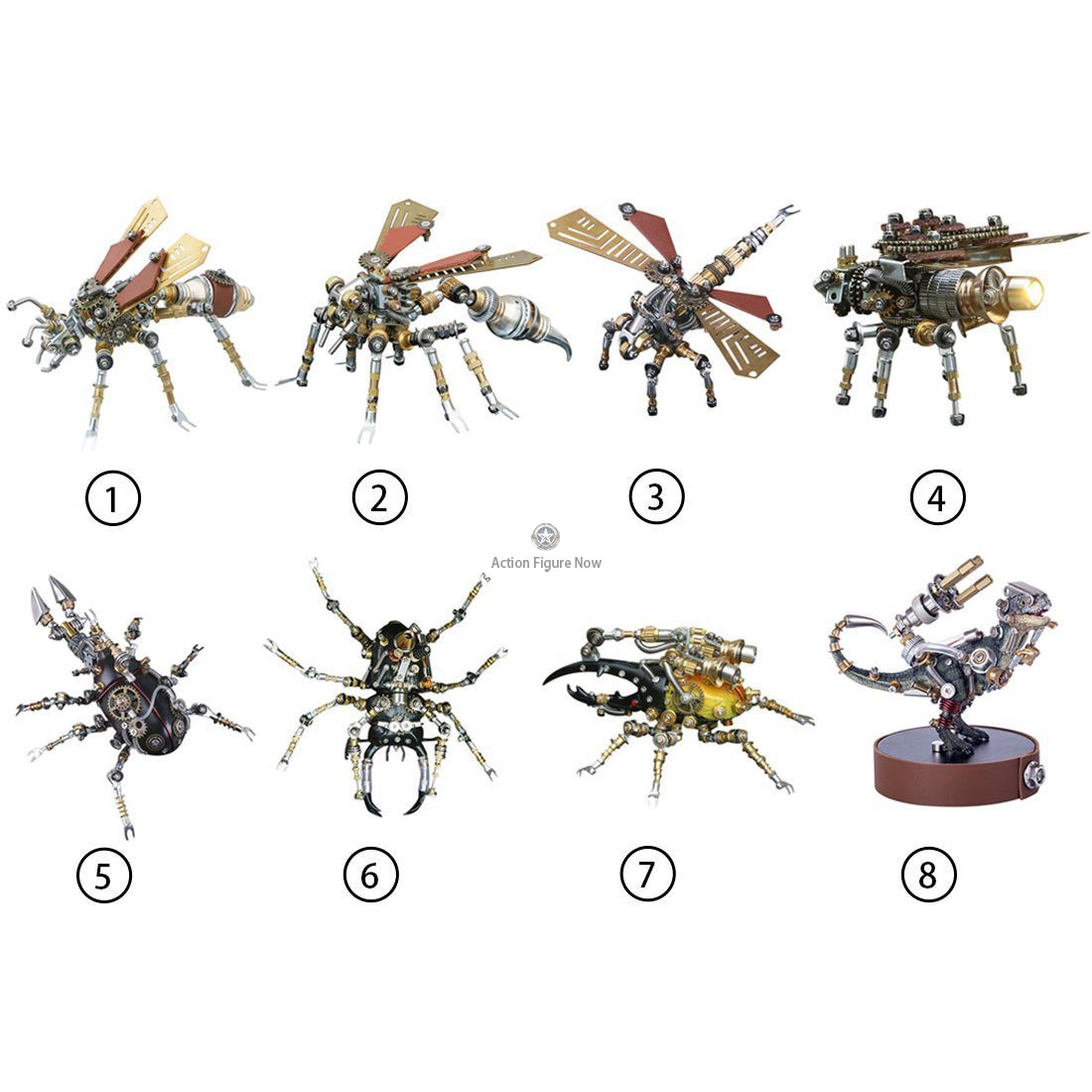 3D Metal Puzzle - DIY Mechanical Steampunk Insect Model Kit (3Pcs Blind Box) 3D Metal Puzzle - DIY Mechanical Steampunk Insect Model Kit (3Pcs Blind Box)