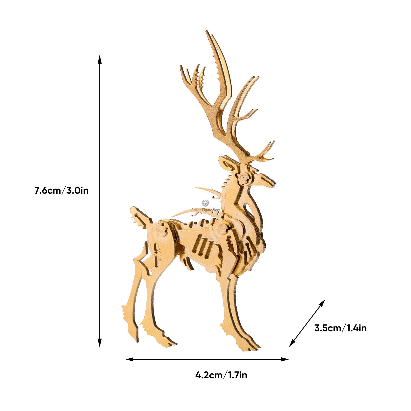 Christmas Bundle: Santa Claus, Golden Elk, and Winter Village 3D Metal Puzzles Christmas Bundle: Santa Claus, Golden Elk, and Winter Village 3D Metal Puzzles