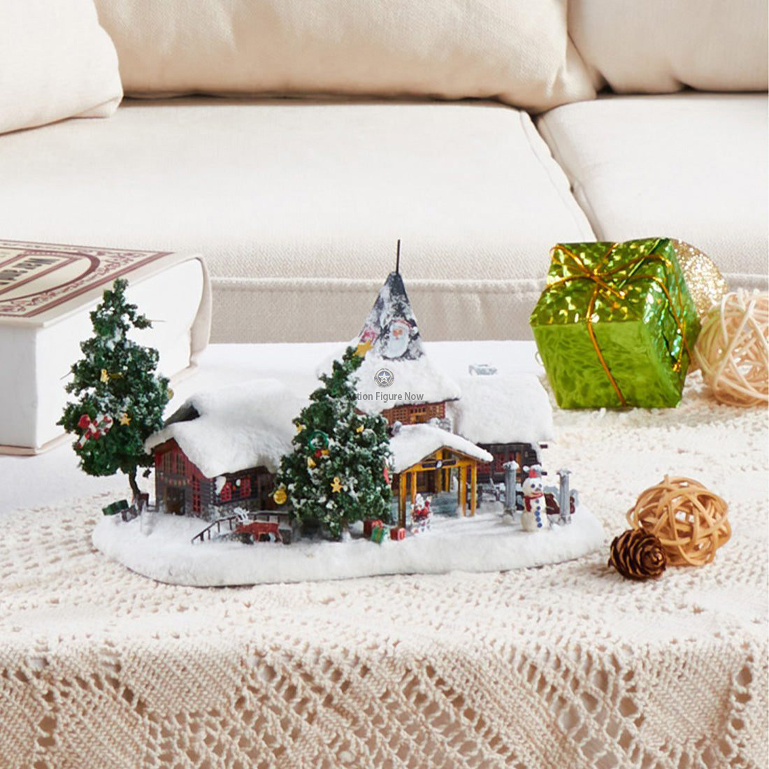 Christmas Bundle: Santa Claus, Golden Elk, and Winter Village 3D Metal Puzzles Christmas Bundle: Santa Claus, Golden Elk, and Winter Village 3D Metal Puzzles
