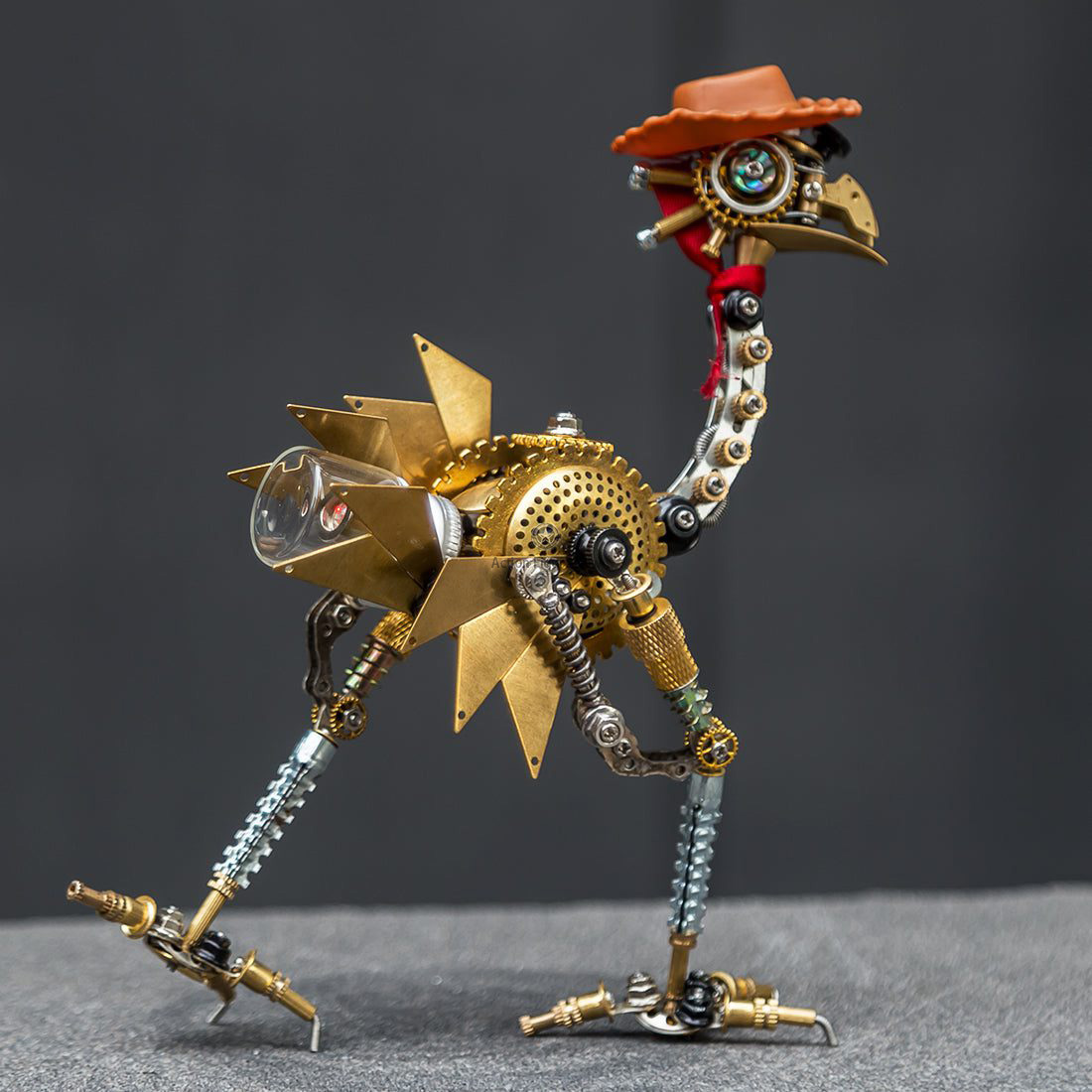 350PCS Classic Ostrich Western Cowboy 3D Metal Model Kits Steampunk Animal Building Kit 350PCS Classic Ostrich Western Cowboy 3D Metal Model Kits Steampunk Animal Building Kit