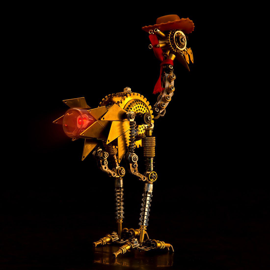 350PCS Classic Ostrich Western Cowboy 3D Metal Model Kits Steampunk Animal Building Kit 350PCS Classic Ostrich Western Cowboy 3D Metal Model Kits Steampunk Animal Building Kit