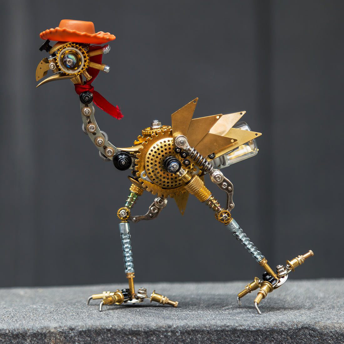 350PCS Classic Ostrich Western Cowboy 3D Metal Model Kits Steampunk Animal Building Kit 350PCS Classic Ostrich Western Cowboy 3D Metal Model Kits Steampunk Animal Building Kit