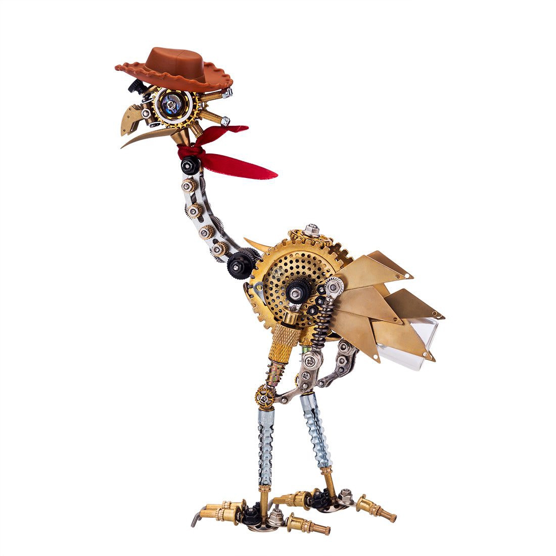 350PCS Classic Ostrich Western Cowboy 3D Metal Model Kits Steampunk Animal Building Kit 350PCS Classic Ostrich Western Cowboy 3D Metal Model Kits Steampunk Animal Building Kit