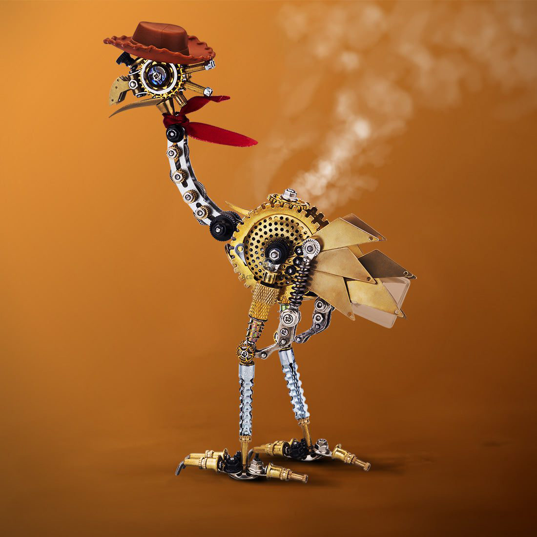 350PCS Classic Ostrich Western Cowboy 3D Metal Model Kits Steampunk Animal Building Kit 350PCS Classic Ostrich Western Cowboy 3D Metal Model Kits Steampunk Animal Building Kit