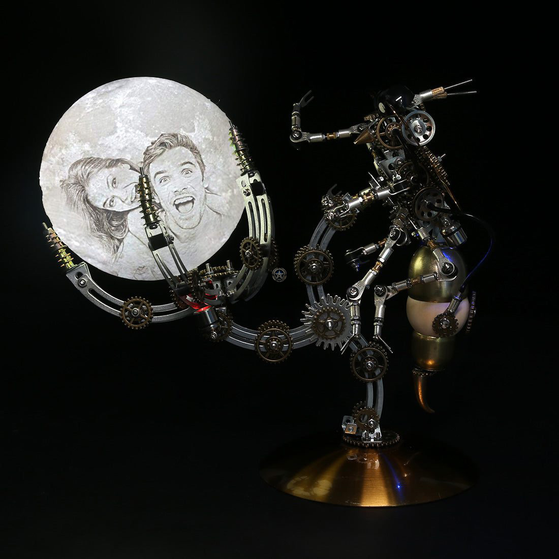 Custom Wasp on the Moon Lamp 3D Metal Model Kits Assembly: DIY 627 Pieces Custom Wasp on the Moon Lamp 3D Metal Model Kits Assembly: DIY 627 Pieces