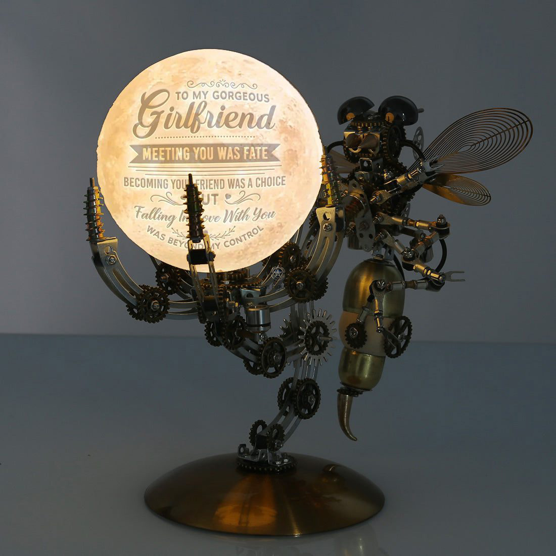Custom Wasp on the Moon Lamp 3D Metal Model Kits Assembly: DIY 627 Pieces Custom Wasp on the Moon Lamp 3D Metal Model Kits Assembly: DIY 627 Pieces