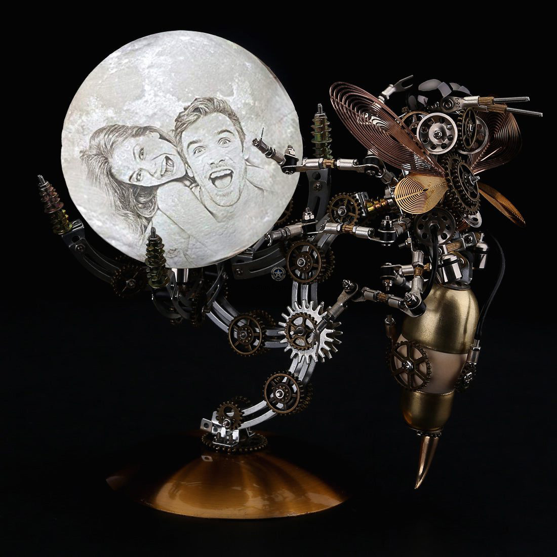 Custom Wasp on the Moon Lamp 3D Metal Model Kits Assembly: DIY 627 Pieces Custom Wasp on the Moon Lamp 3D Metal Model Kits Assembly: DIY 627 Pieces