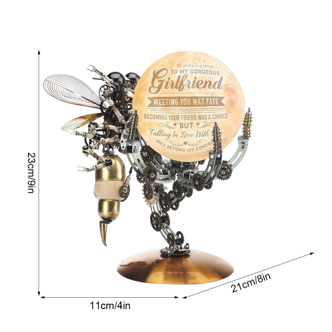 Custom Wasp on the Moon Lamp 3D Metal Model Kits Assembly: DIY 627 Pieces Custom Wasp on the Moon Lamp 3D Metal Model Kits Assembly: DIY 627 Pieces
