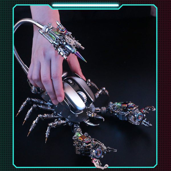 Punk Scorpion Mouse Phone Stand | DIY Metal Construction Kit