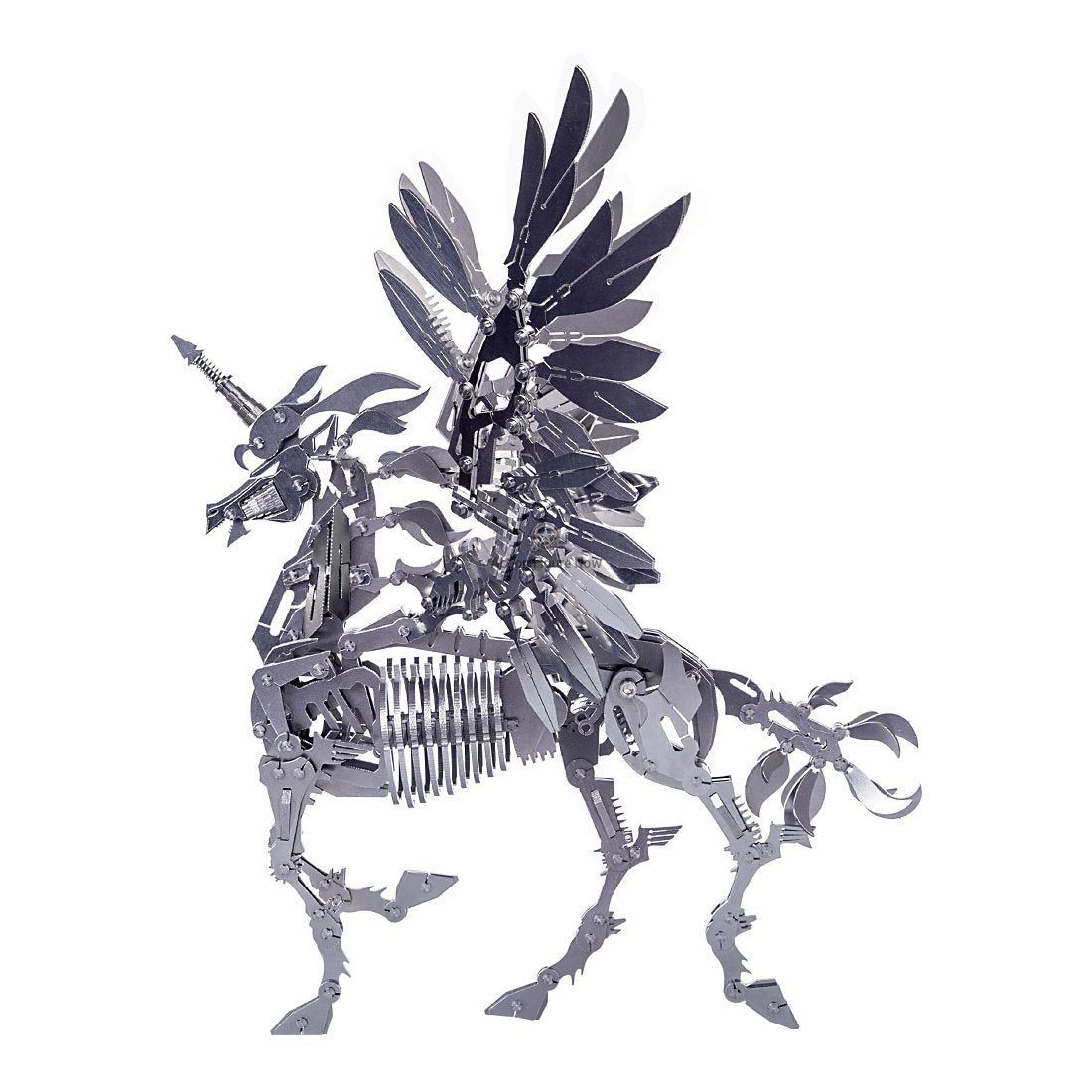 DIY 3D Assembly Metal Large Unicorn with Wing Puzzle Model DIY 3D Assembly Metal Large Unicorn with Wing Puzzle Model