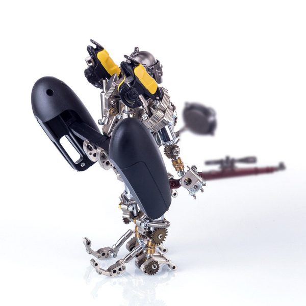 3D Metal Robot Puzzle Model for DIY Assembly