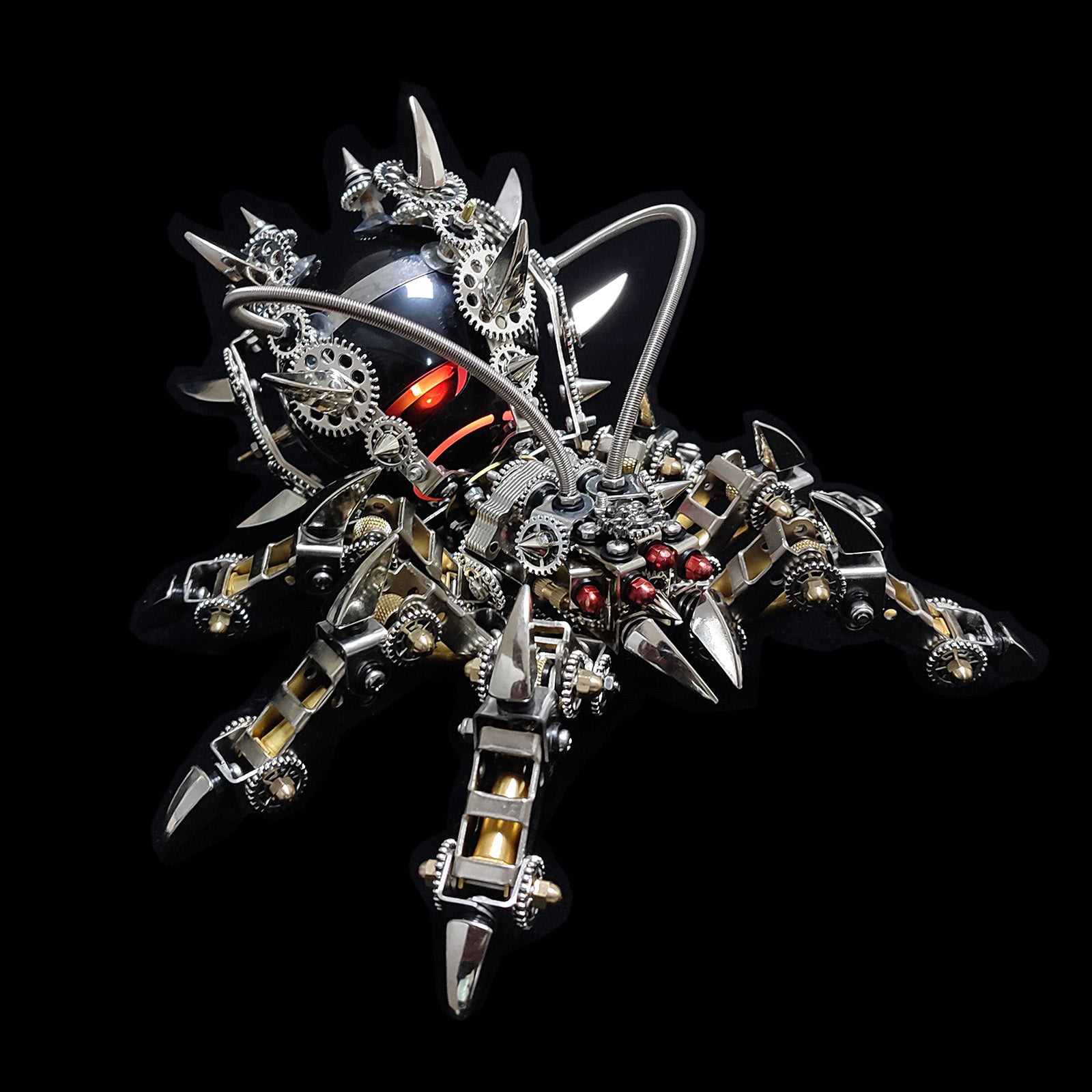 DIY 3D Metal Spider King Bluetooth Speaker Assembly Puzzle Kit DIY 3D Metal Spider King Bluetooth Speaker Assembly Puzzle Kit