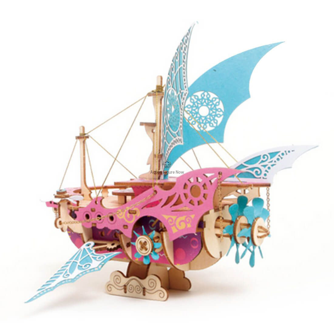 3D Wooden Fantasy Arabian Spaceship Steampunk Toy Model 3D Wooden Fantasy Arabian Spaceship Steampunk Toy Model