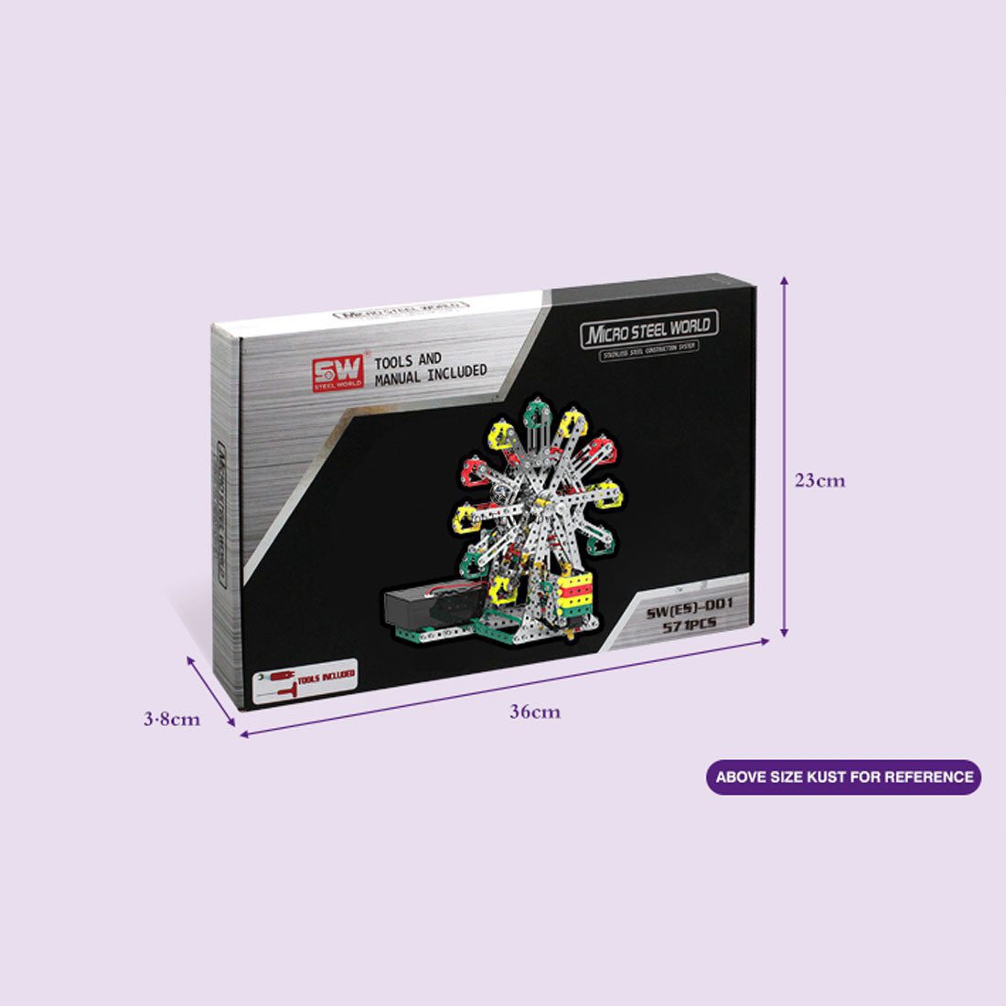 DIY Ferris Wheel Screwdriver Assembly Puzzle Metal Mechanical Model Toy for Adults and Kids, 571 Piece DIY Ferris Wheel Screwdriver Assembly Puzzle Metal Mechanical Model Toy for Adults and Kids, 571 Piece