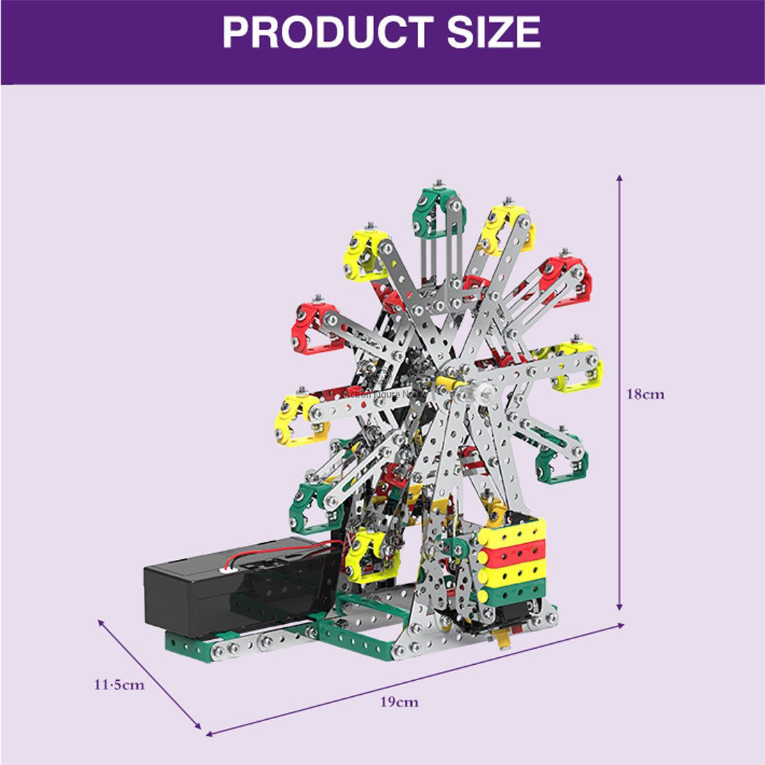 DIY Ferris Wheel Screwdriver Assembly Puzzle Metal Mechanical Model Toy for Adults and Kids, 571 Piece DIY Ferris Wheel Screwdriver Assembly Puzzle Metal Mechanical Model Toy for Adults and Kids, 571 Piece