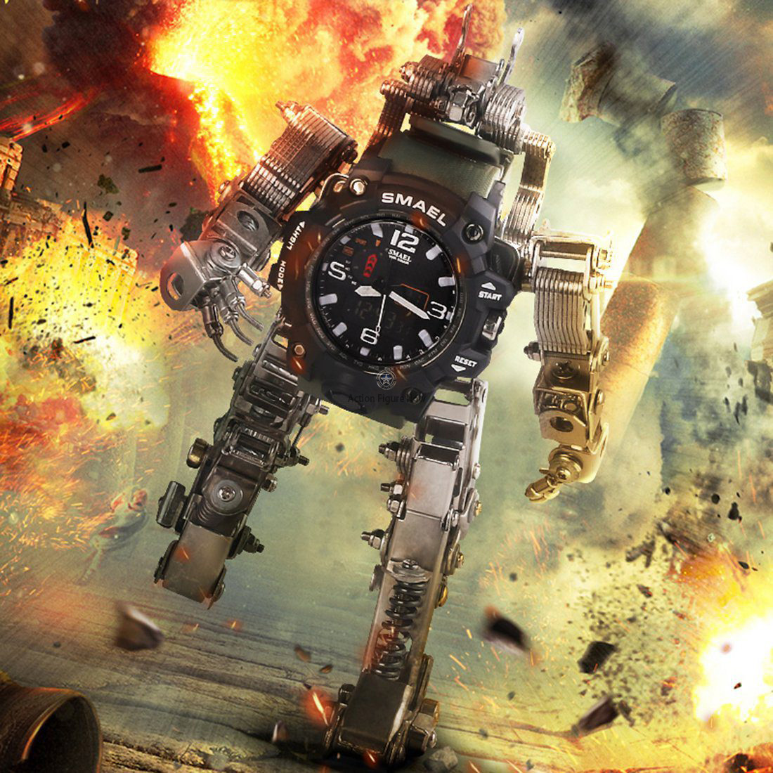 DIY Metal Robot Mecha Model 3D Puzzle Kits with Exclusive Watch DIY Metal Robot Mecha Model 3D Puzzle Kits with Exclusive Watch