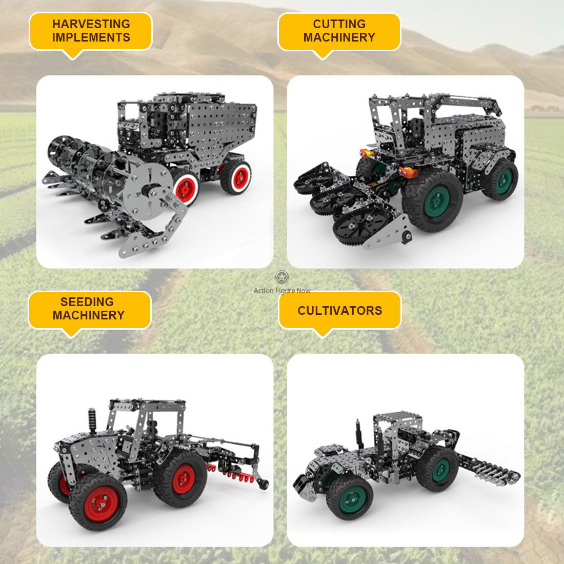 DIY Metal Farm Equipment Hand-built Model Assembly Building Kit DIY Metal Farm Equipment Hand-built Model Assembly Building Kit