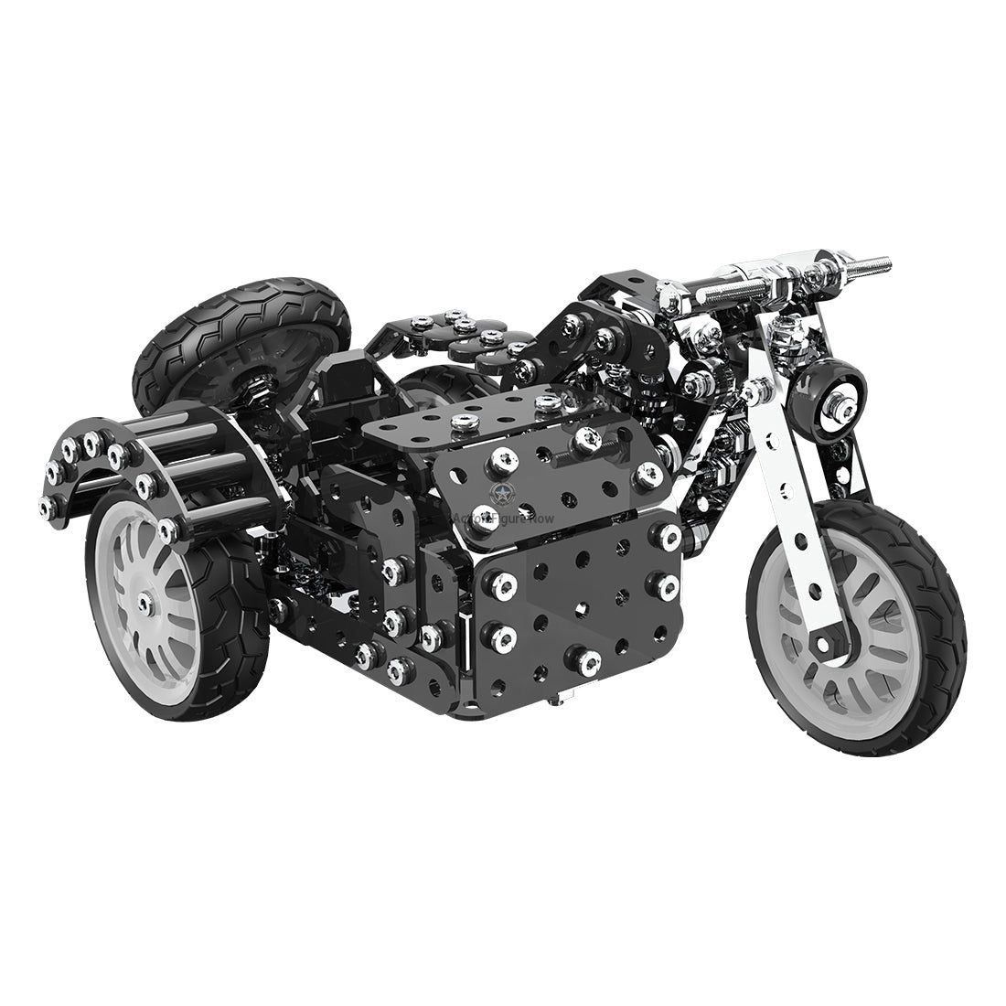 DIY Side Tricycle Assembly Model, 3D Motorcycle Puzzle Kit with 377 Stainless Steel Screw Toys DIY Side Tricycle Assembly Model, 3D Motorcycle Puzzle Kit with 377 Stainless Steel Screw Toys