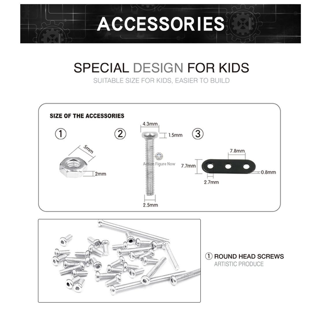 DIY Side Tricycle Assembly Model, 3D Motorcycle Puzzle Kit with 377 Stainless Steel Screw Toys DIY Side Tricycle Assembly Model, 3D Motorcycle Puzzle Kit with 377 Stainless Steel Screw Toys