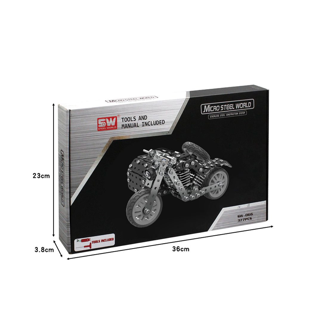 DIY Side Tricycle Assembly Model, 3D Motorcycle Puzzle Kit with 377 Stainless Steel Screw Toys DIY Side Tricycle Assembly Model, 3D Motorcycle Puzzle Kit with 377 Stainless Steel Screw Toys