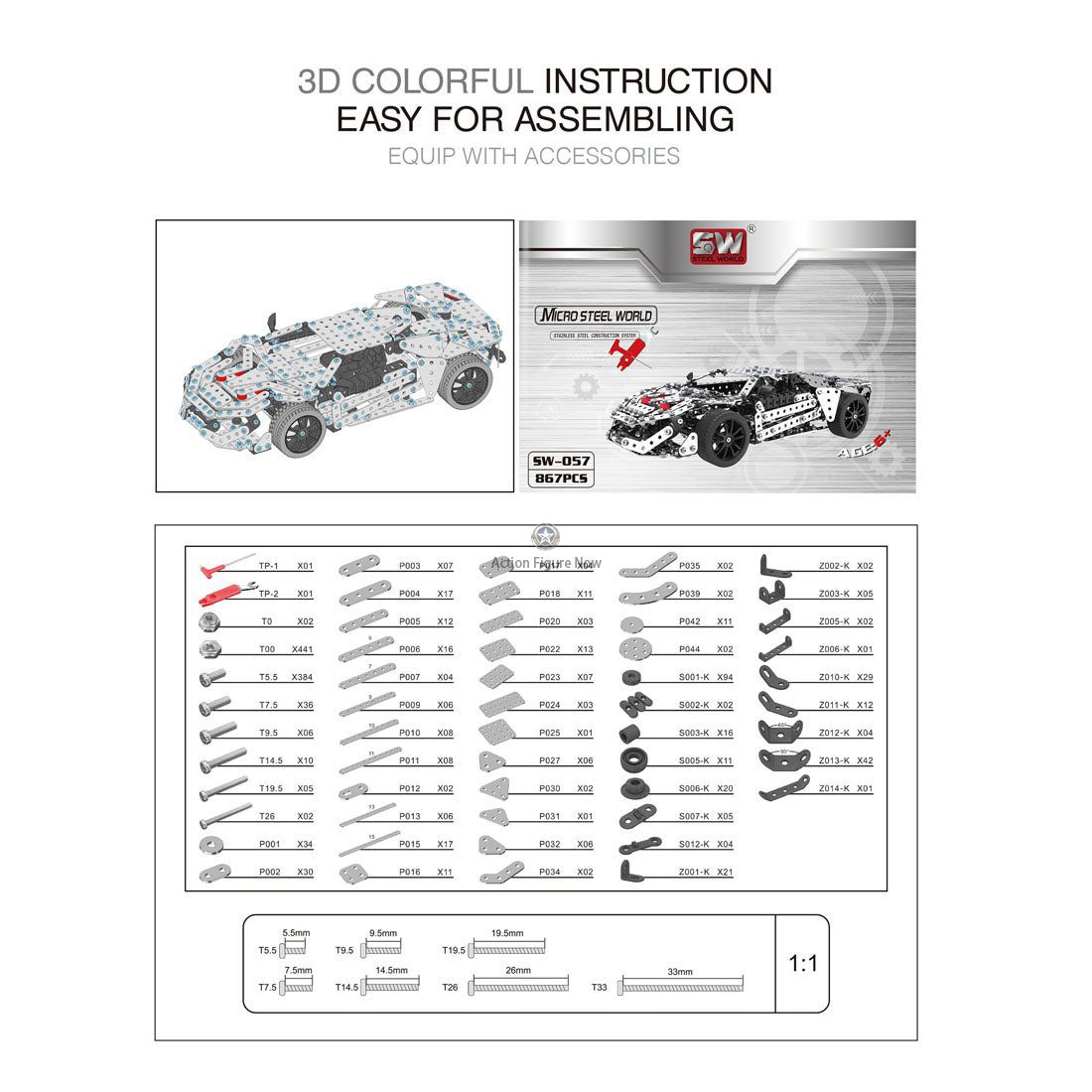 趣味・スポーツ・実用 Build your own Sports Car Build Your Own Sports Car Puzzle Model: Immerse Yourself in the