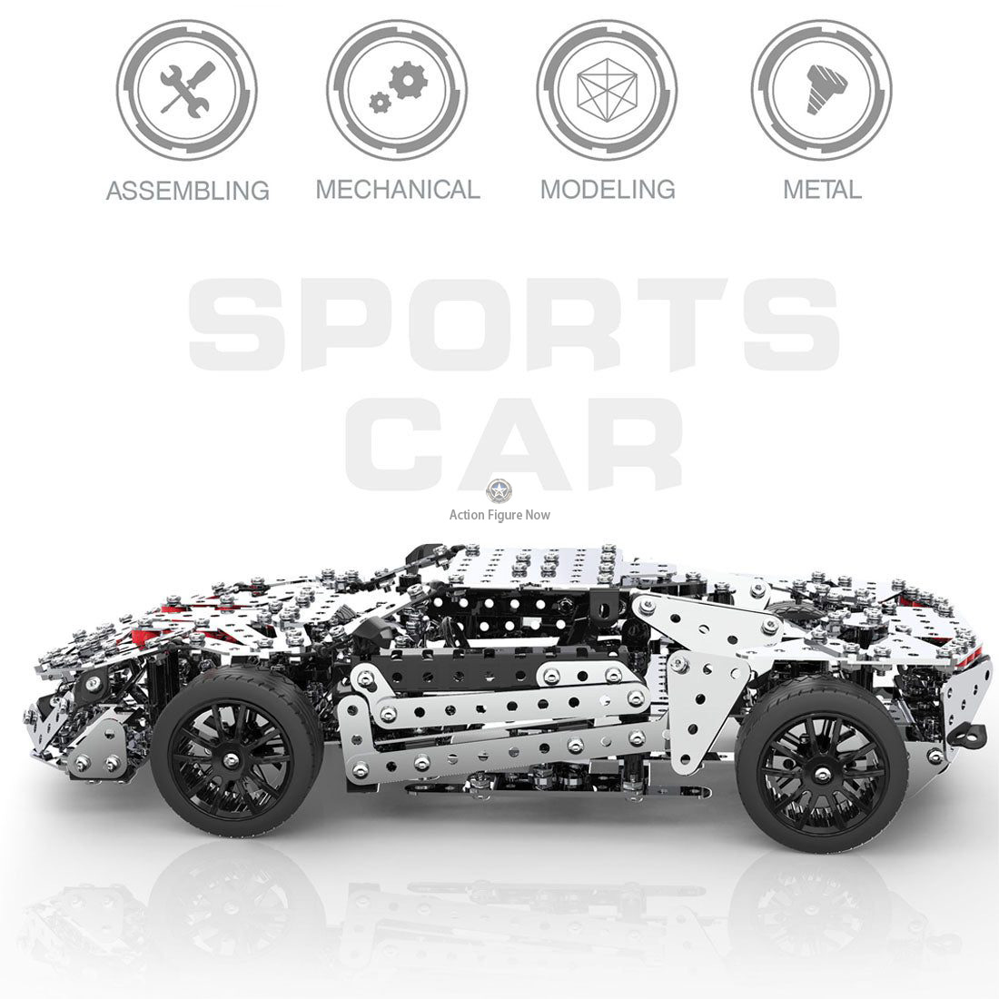 Build Your Own Sports Car Puzzle Model: Immerse Yourself in the World of High-Performance Cars with Our 867-Piece 3D Metal Screw Kit Build Your Own Sports Car Puzzle Model: Immerse Yourself in the World of High-Performance Cars with Our 867-Piece 3D Metal Screw Kit
