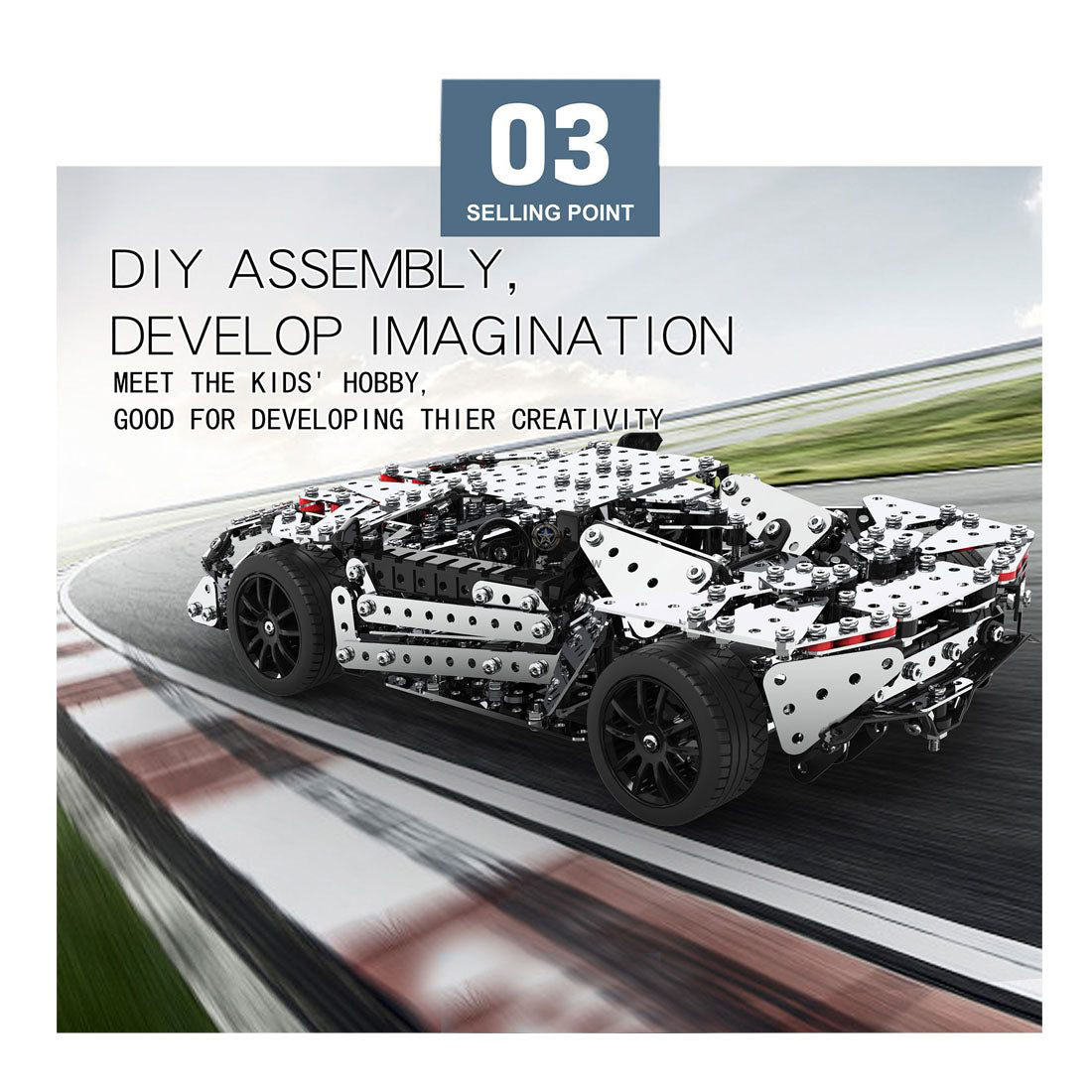 Build Your Own Sports Car Puzzle Model: Immerse Yourself in the World of High-Performance Cars with Our 867-Piece 3D Metal Screw Kit Build Your Own Sports Car Puzzle Model: Immerse Yourself in the World of High-Performance Cars with Our 867-Piece 3D Metal Screw Kit