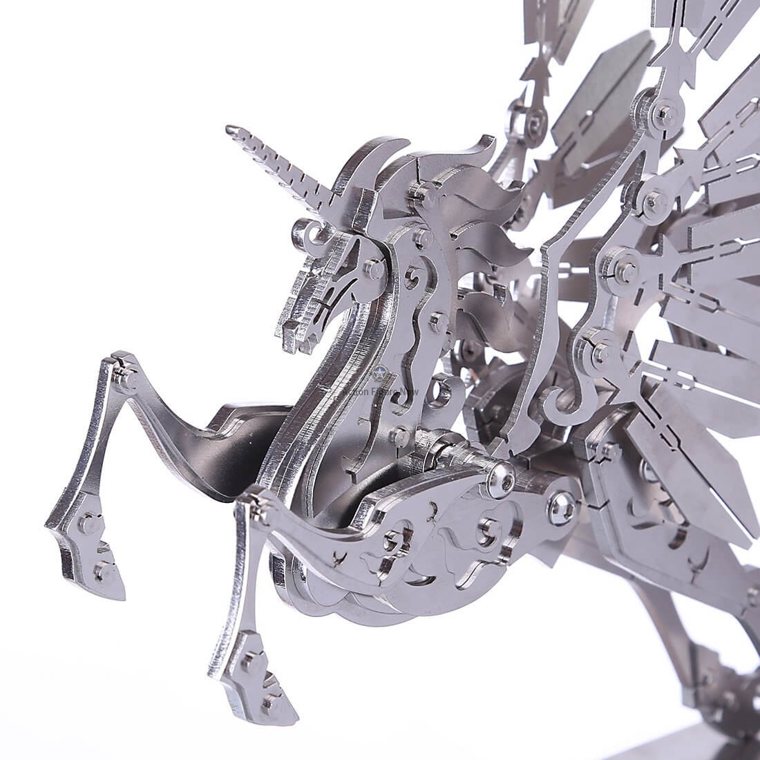 3D Stainless Steel Metal Puzzle Model: Medium Unicorn 3D Stainless Steel Metal Puzzle Model: Medium Unicorn