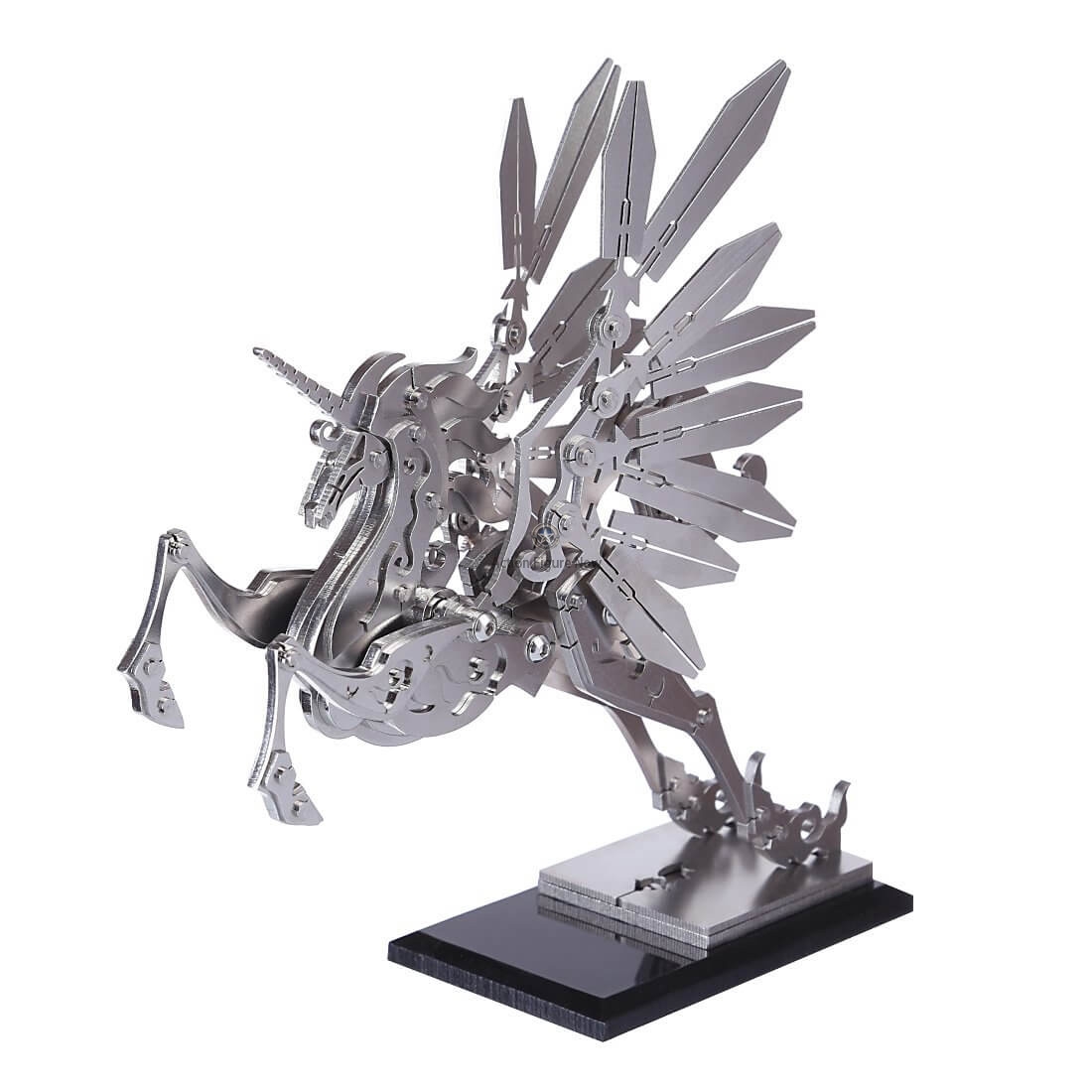 3D Stainless Steel Metal Puzzle Model: Medium Unicorn 3D Stainless Steel Metal Puzzle Model: Medium Unicorn