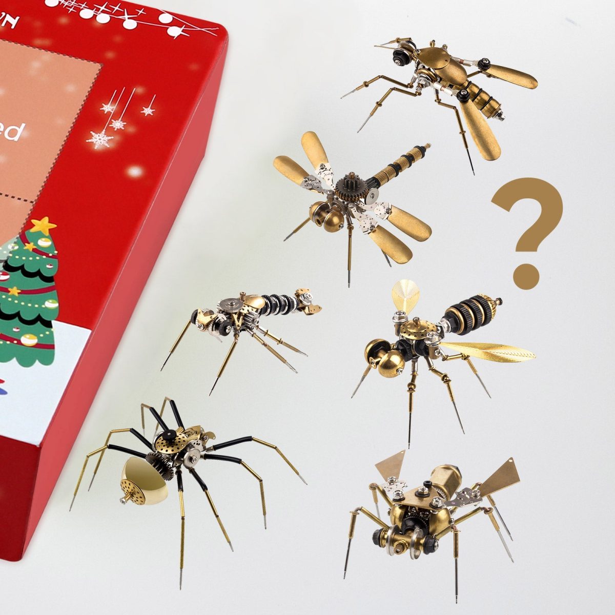 3D Metal Insect Bugs Advent Calendar DIY Kit - Countdown to Christmas