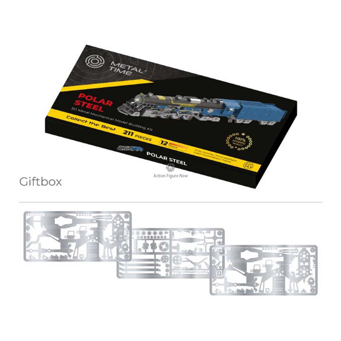 Mechanical Polar Steel Train Ride Model: DIY 3D Metal Puzzle Railway Assembly Kit Mechanical Polar Steel Train Ride Model: DIY 3D Metal Puzzle Railway Assembly Kit