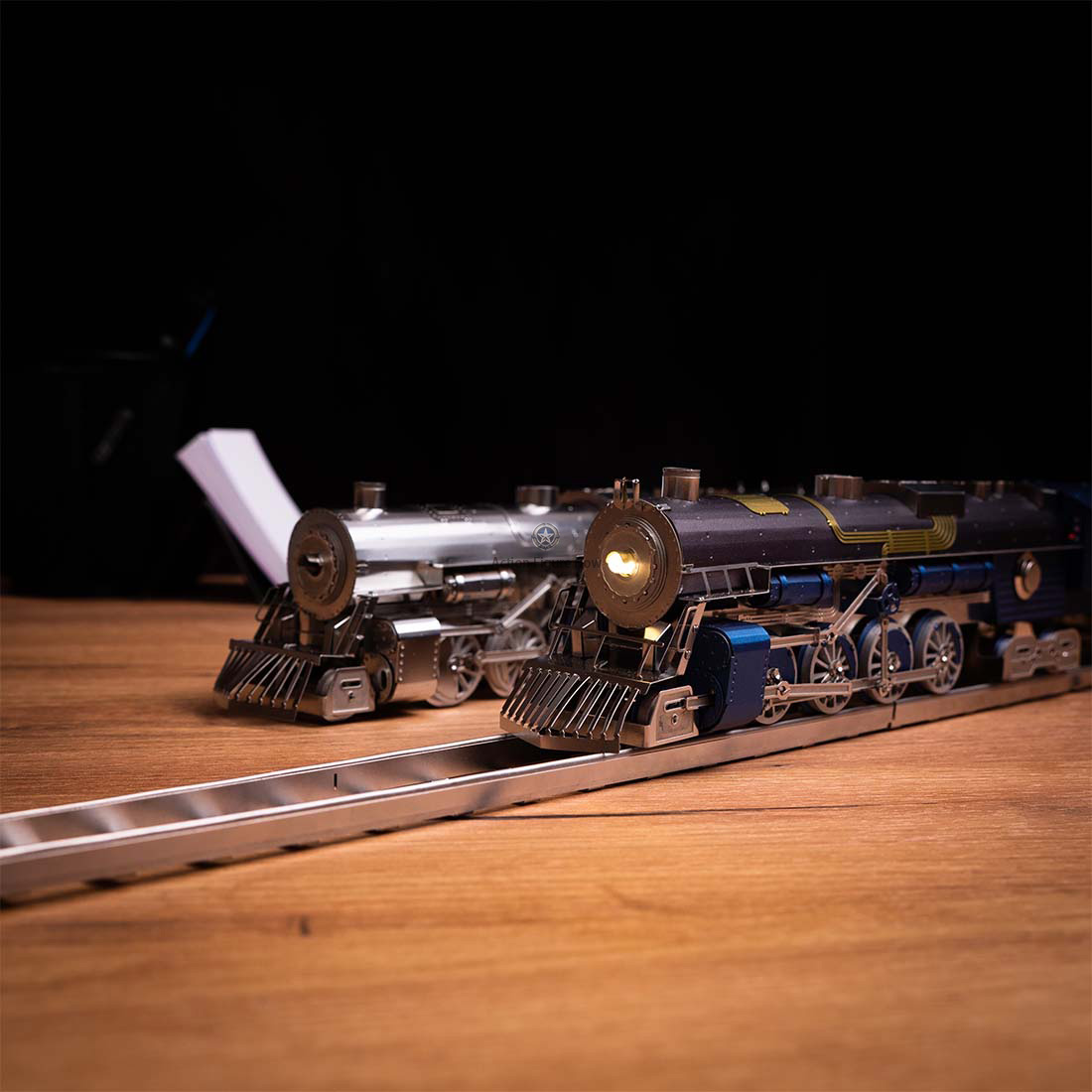 Mechanical Polar Steel Train Ride Model: DIY 3D Metal Puzzle Railway Assembly Kit Mechanical Polar Steel Train Ride Model: DIY 3D Metal Puzzle Railway Assembly Kit