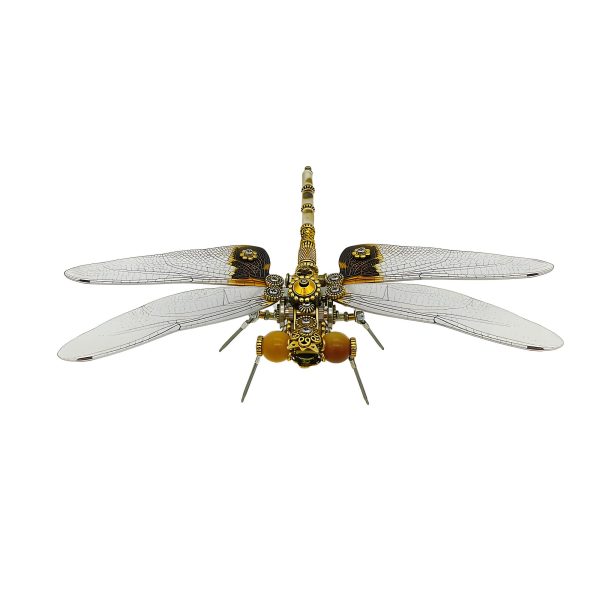 Mechanical Dragonfly 3D Metal Model Insect Puzzle DIY Assembly Toy Creative Ornament