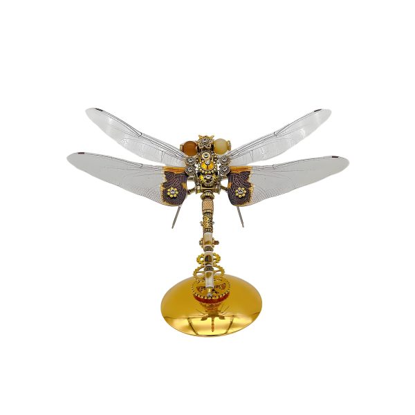 Mechanical Dragonfly 3D Metal Model Insect Puzzle DIY Assembly Toy Creative Ornament