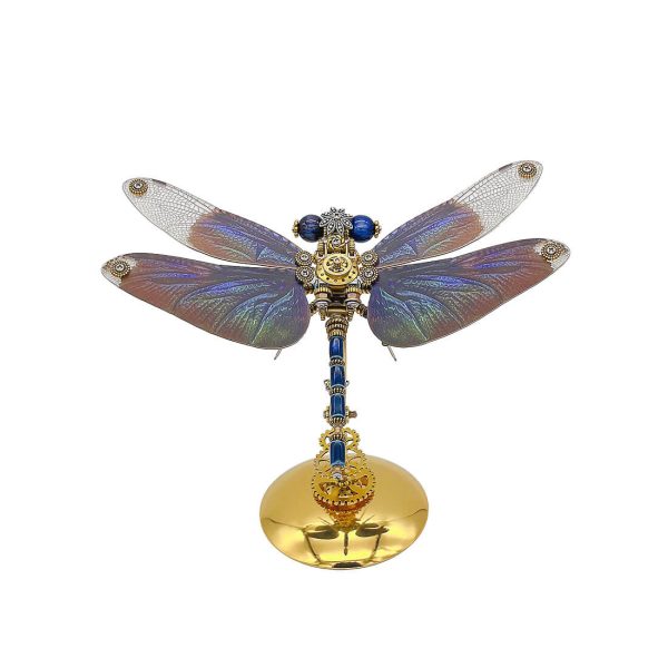 Punk Metallic Dragonfly 3D DIY Insects Metal Assembly Toy, Creative Ornament