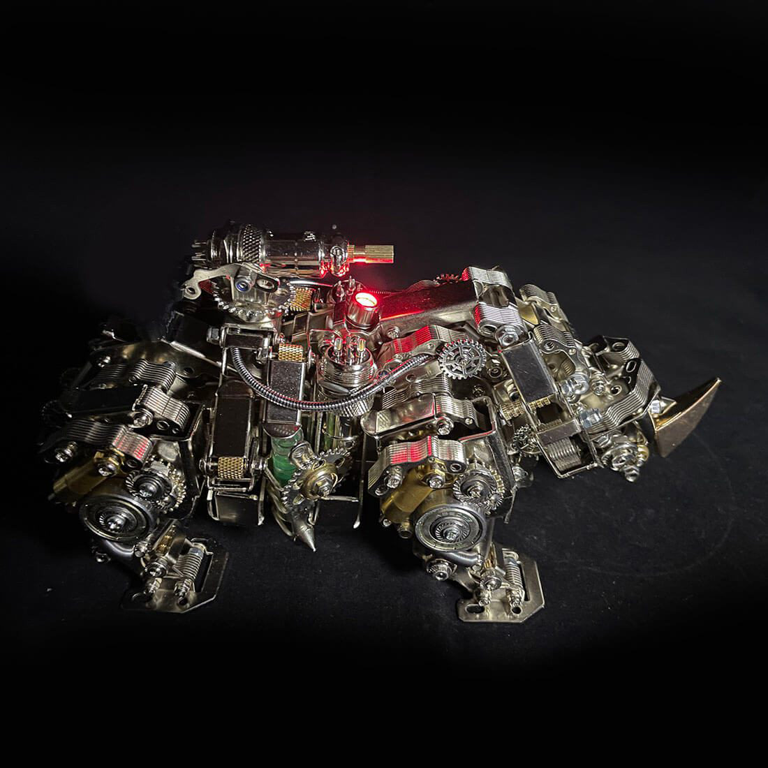3D Metal Puzzle Animal Assembly Model - Mechanical Rhino (700+ Pieces) 3D Metal Puzzle Animal Assembly Model - Mechanical Rhino (700+ Pieces)