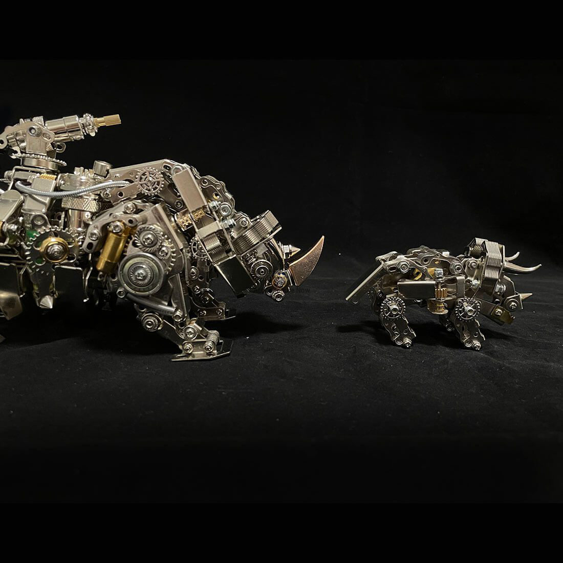 3D Metal Puzzle Animal Assembly Model - Mechanical Rhino (700+ Pieces) 3D Metal Puzzle Animal Assembly Model - Mechanical Rhino (700+ Pieces)
