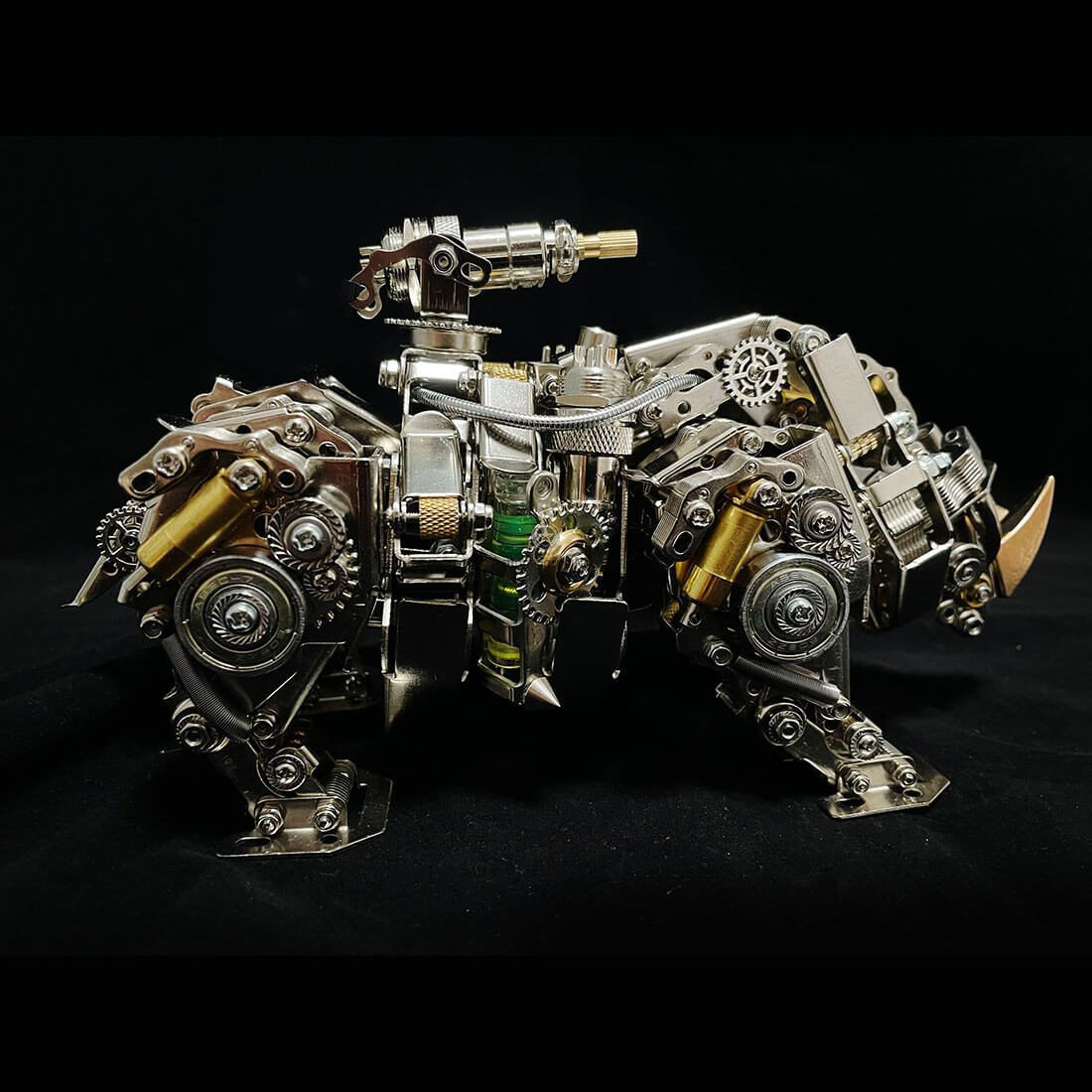 3D Metal Puzzle Animal Assembly Model - Mechanical Rhino (700+ Pieces) 3D Metal Puzzle Animal Assembly Model - Mechanical Rhino (700+ Pieces)