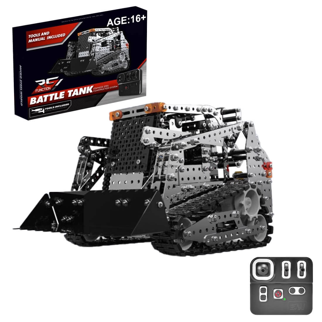 Metal Bulldozer 3D DIY RC Engineering Vehicle Model Creative Ornament (1150+ Pieces) Metal Bulldozer 3D DIY RC Engineering Vehicle Model Creative Ornament (1150+ Pieces)