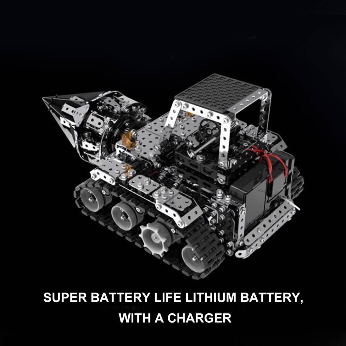 DIY Metal Assembly RC Electric Drill Machine Vehicle Model DIY Metal Assembly RC Electric Drill Machine Vehicle Model