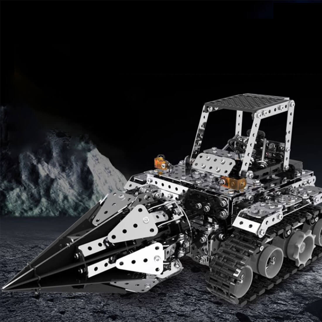 DIY Metal Assembly RC Electric Drill Machine Vehicle Model DIY Metal Assembly RC Electric Drill Machine Vehicle Model