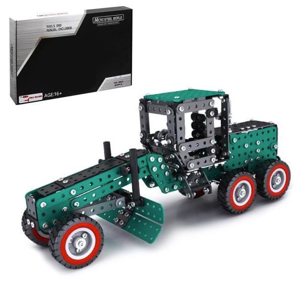 3D Metal Puzzle Farm Grading Machine Model: DIY Agricultural Vehicle Assembly Model, Creative Ornaments (680+ Pieces)